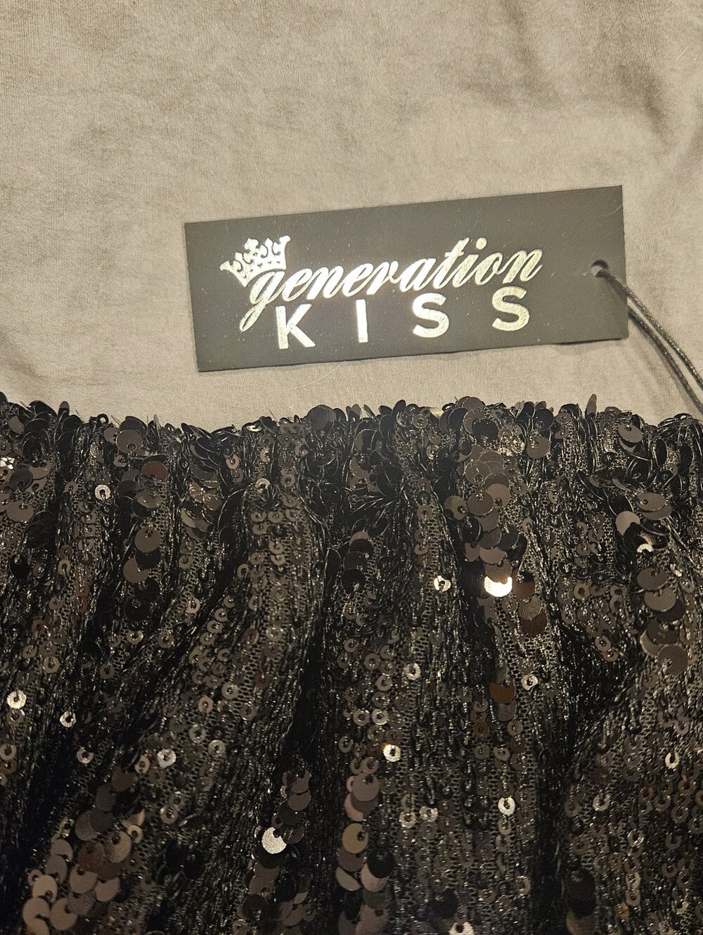Dolls KILL Black Sequin Women’s Skirt By Generation Kiss